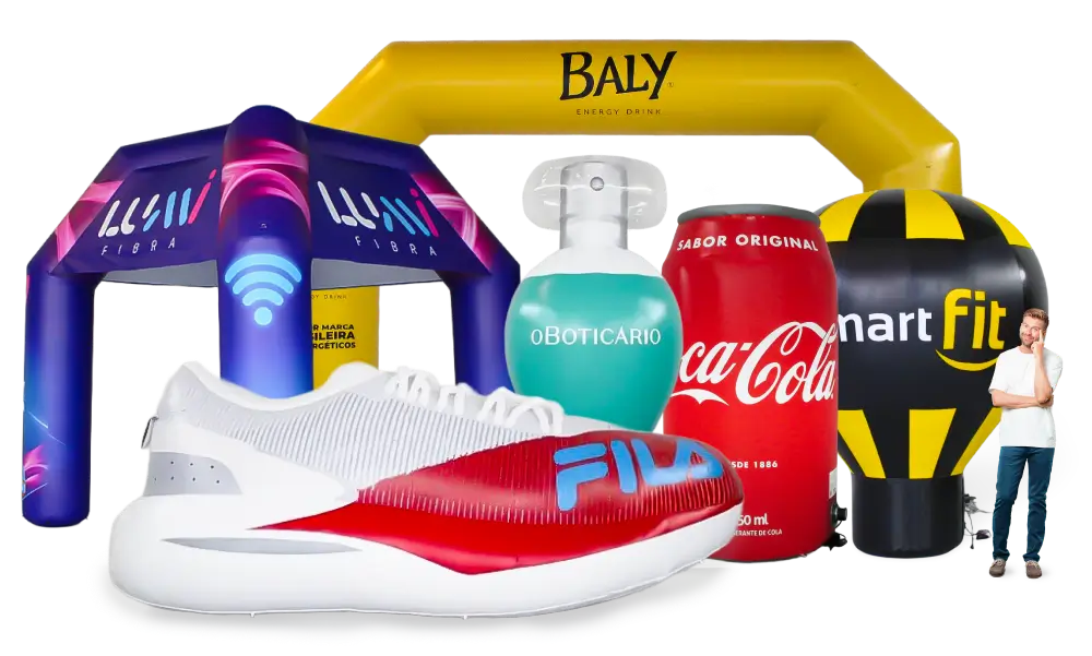 Infláveis promocionais personalizados da RVB Balões