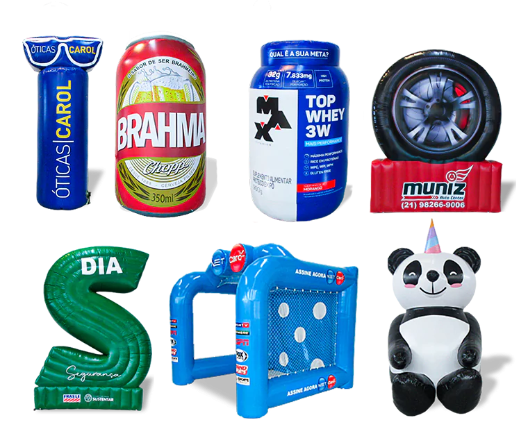 Infláveis promocionais personalizados RVB Balões