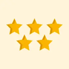 5 estrelas — avaliações de clientes