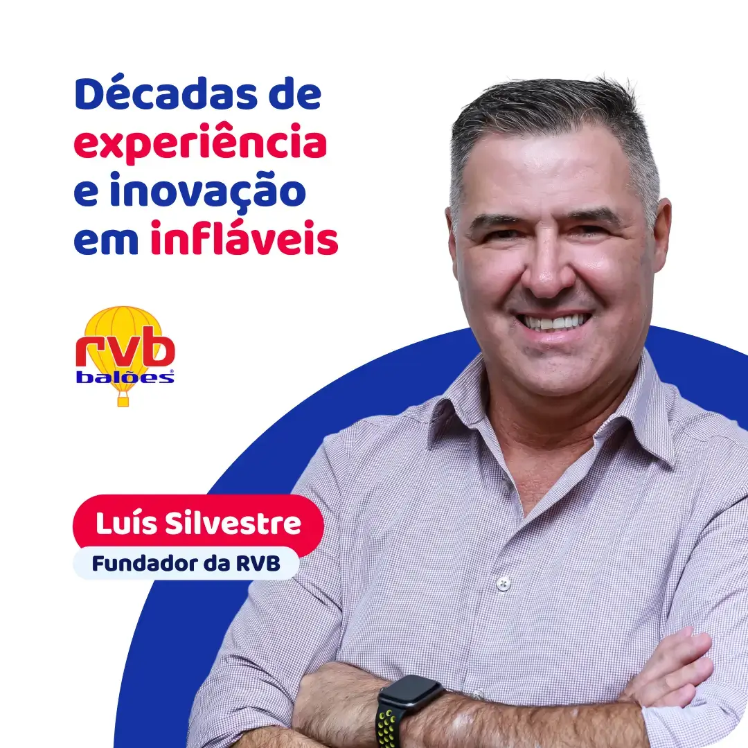 Luis Silvestre, fundador e CEO da RVB Balões