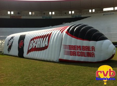 Túnel Trem Bala Inflável