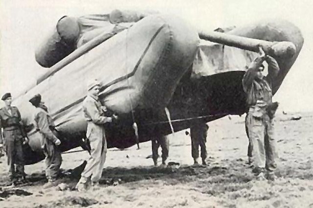 uso de infláveis na segunda guerra mundial