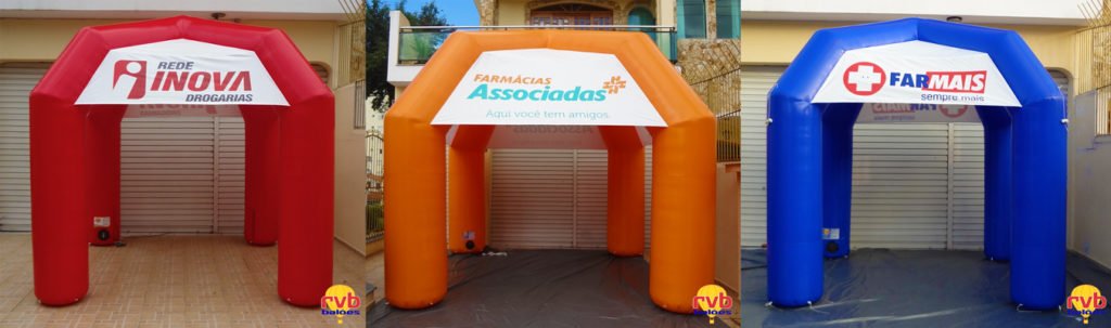 [Marketing Farmacêutico] Tendas Infláveis personalizados Rede Inova Drogarias, Farmácias Associadas e FARMAIS