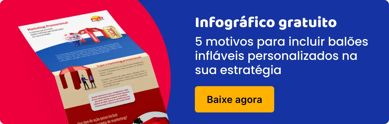 Infográfico gratuito balões infláveis personalizados