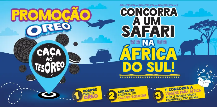 Promoção criativa de caça ao tesouro feita pelo Oreo