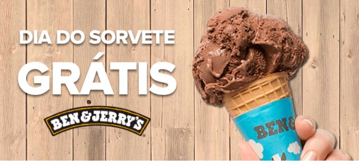 Campanha promocional do dia do sorvete grátis da Ben & Jerry's