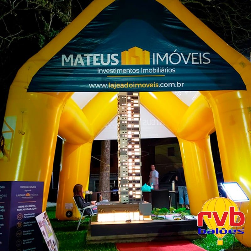 Marketing Imobiliário com Infláveis Promocionais Mateus Imóveis