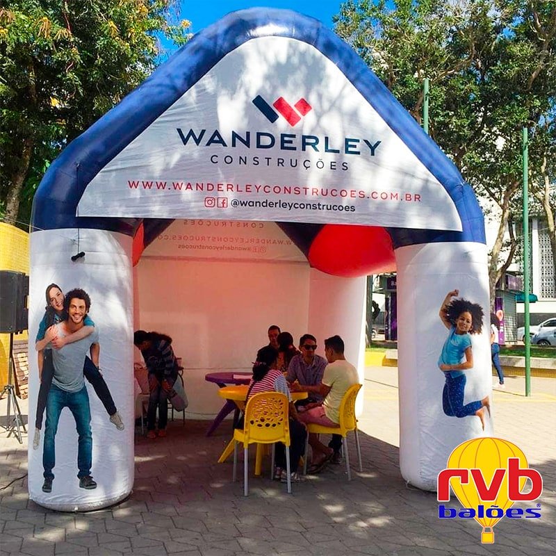 Marketing Imobiliário com Infláveis Promocionais Wanderley Construções