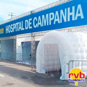 Desinfectar ambientes comerciais:Túnel Inflável de Desinfecção Prefeitura de Mauá