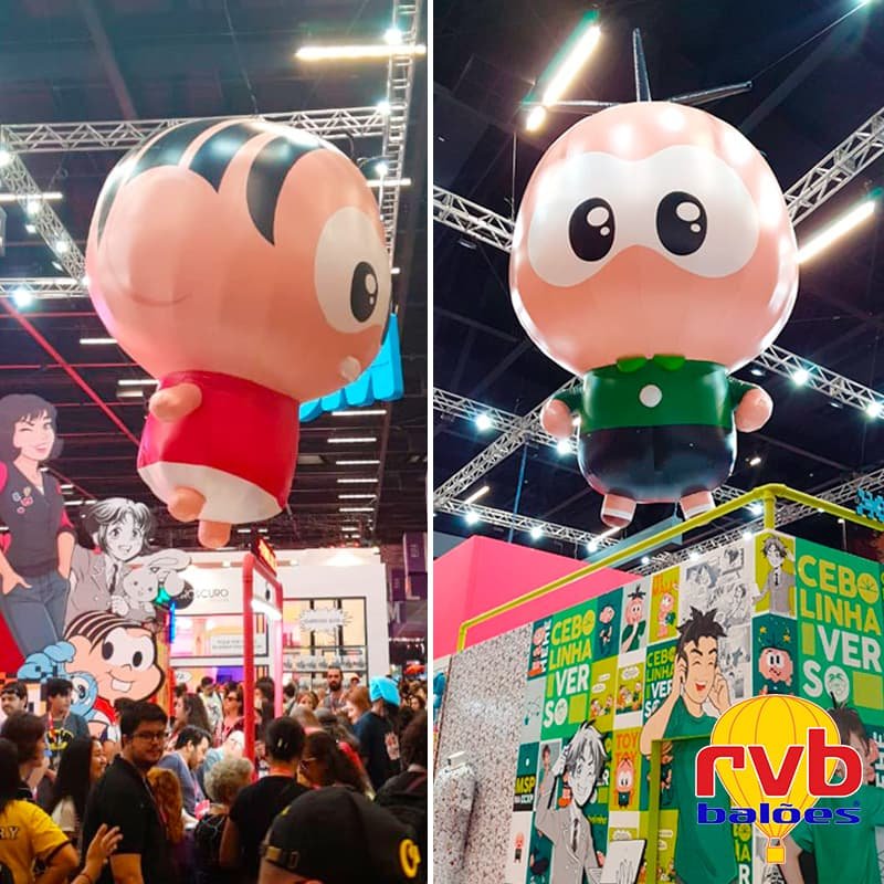 Inflável Promocional Réplica Mônica e Cebolinha