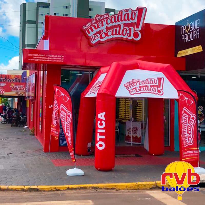 Inflável Promocional Tenda Mercadão dos Óculos