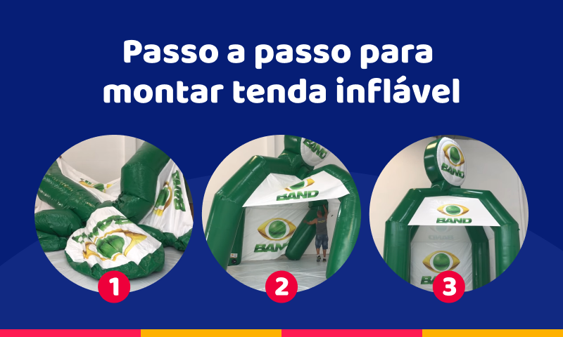 Passo a passo para montar tenda inflável