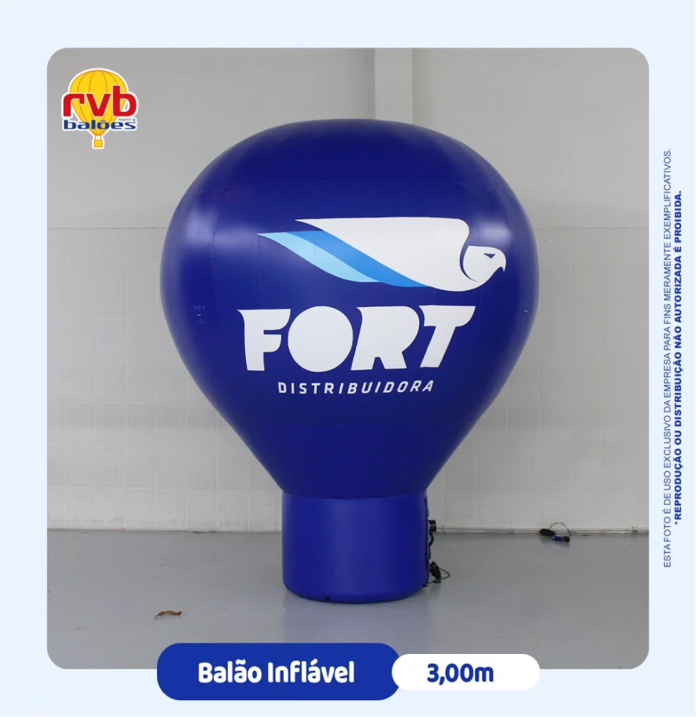 Balão Inflável - 3metros - Fort Distribuidora