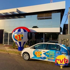 Baloes inflaveis personalizados Balao Radio Cultura FM
