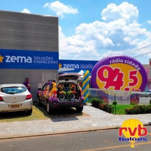 Baloes inflaveis personalizados Logomarca Radio Cidade FM