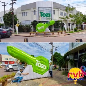 Baloes inflaveis personalizados Painel Tozi
