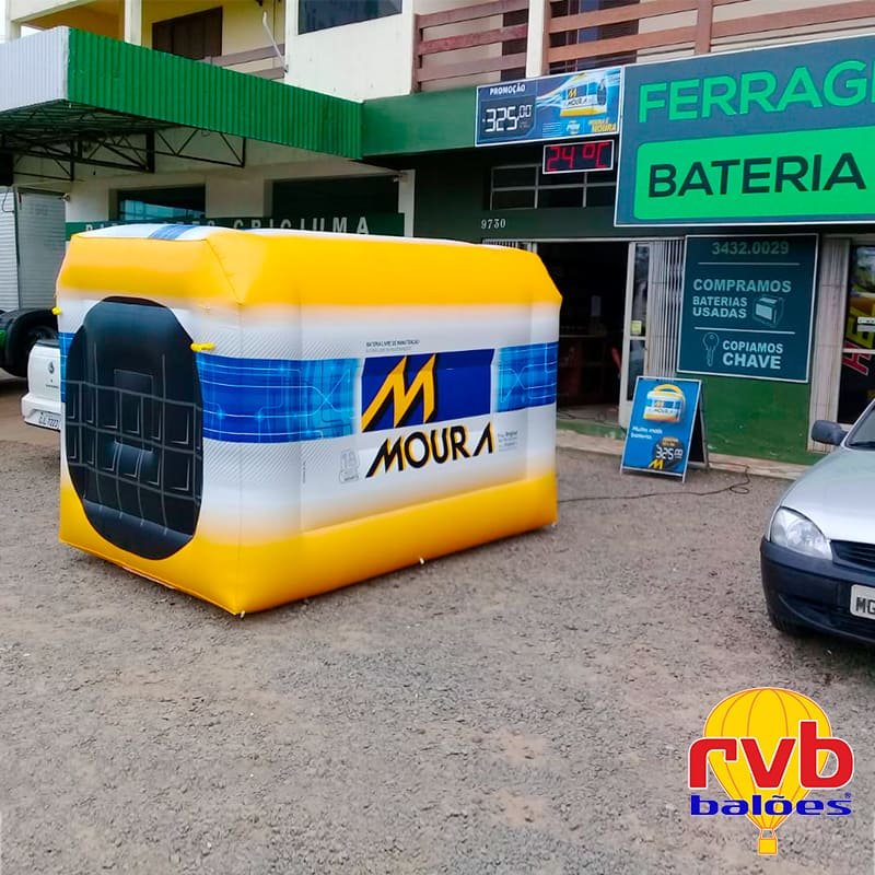 Replica Inflavel Promocional Baterias Moura