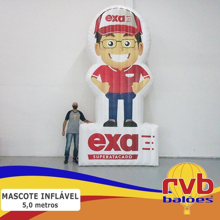 Mascote Inflavel 5m - EXA SUPERATACADO