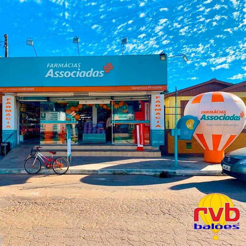 Case de Sucesso Farmacias Associadas Balao Inflavel.