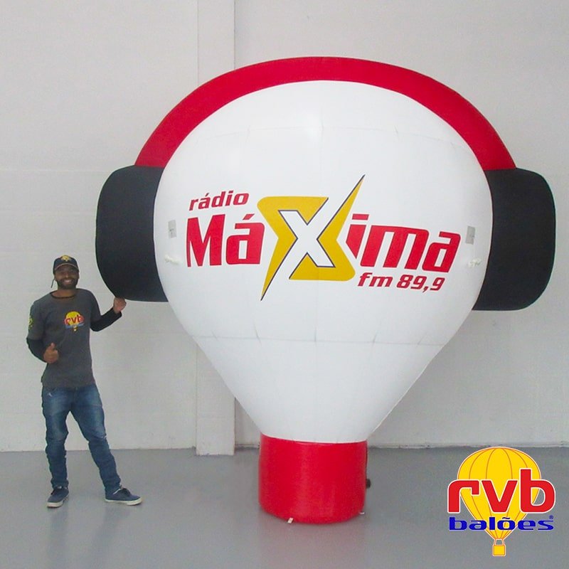 Divulgacao de Radio Balao Inflavel Maxima FM