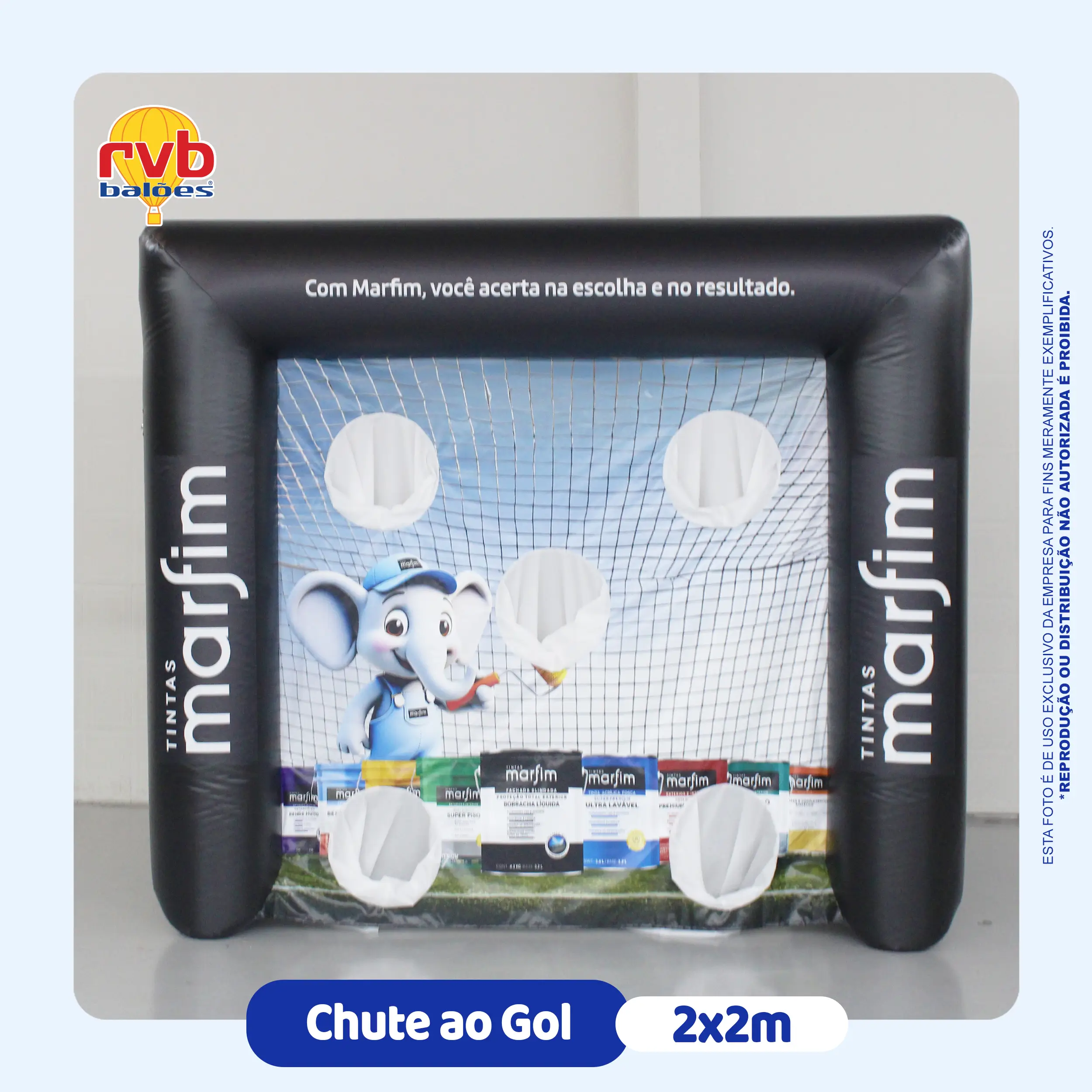 CHUTE AO GOL 2x2m MARFIM