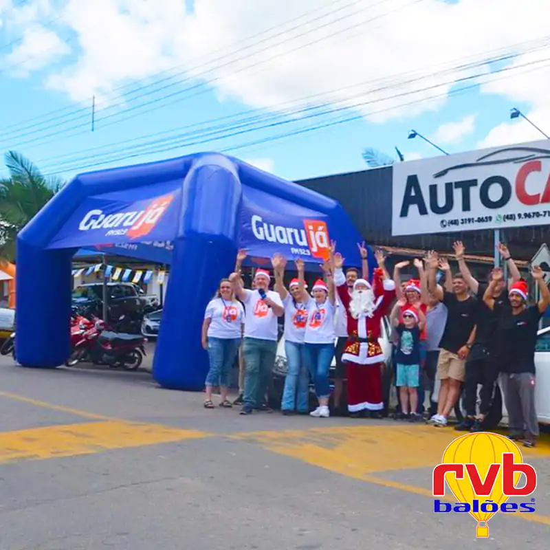 Tenda Inflavel radio Guaruja FM