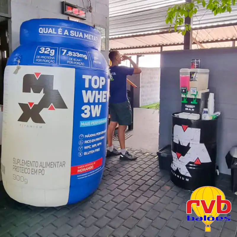 Marketing para Academias Pote Inflavel Max Titanium