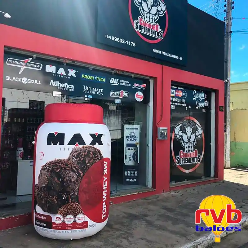 Marketing para Academias Pote Inflavel Max Titanium Carneiro