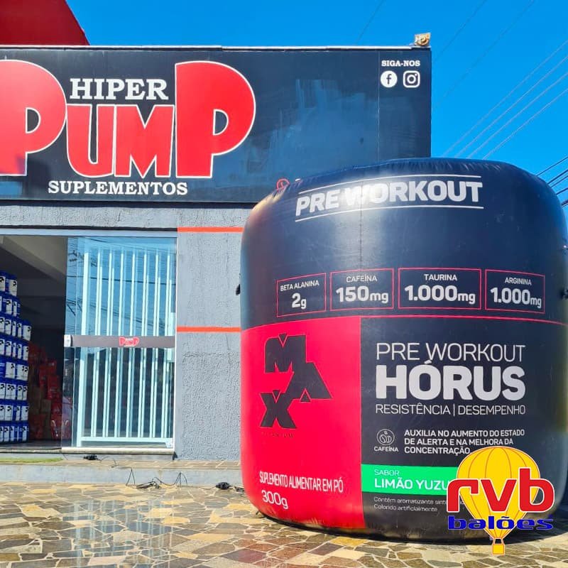 Marketing para Academias Pote Inflavel Max Titanium Horus