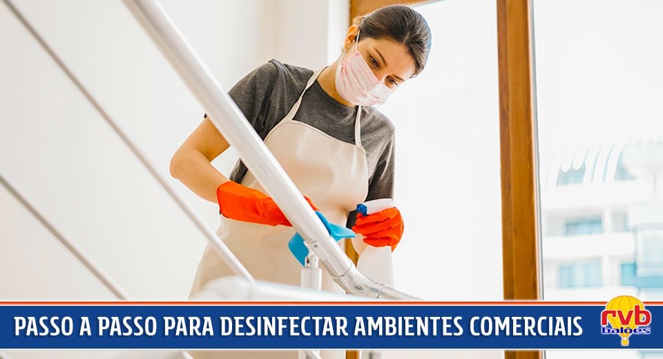 Passo a passo para desinfectar ambientes comerciais Passo a passo para desinfectar ambientes comerciais