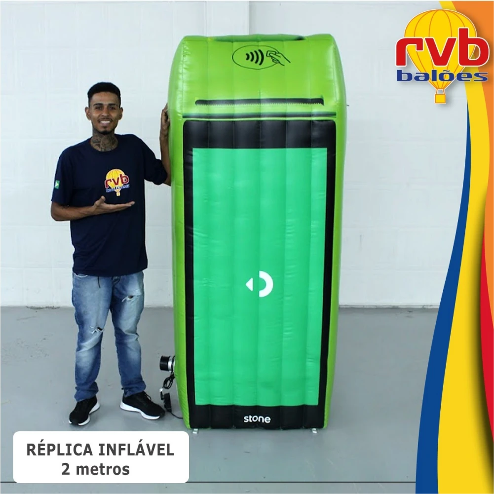 Réplica Inflável 2 Metros Maquinha Stone Inflável
