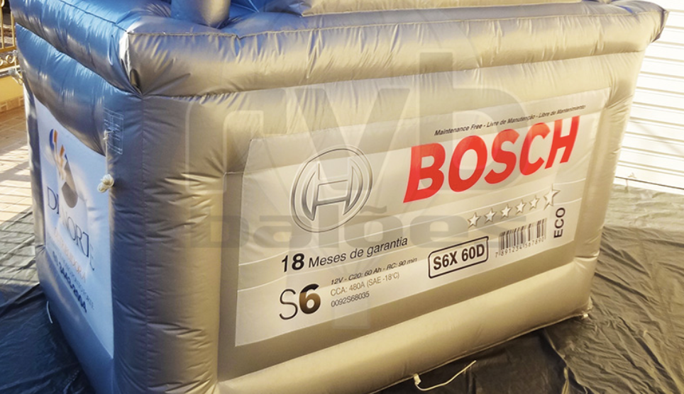Como a BOSCH usa infláveis promocionais para vender mais ferramentas