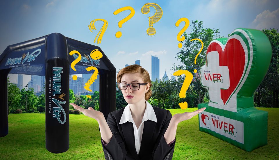5 Dúvidas respondidas sobre os infláveis promocionais