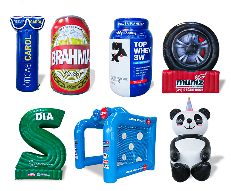 infláveis promocionais personalizados