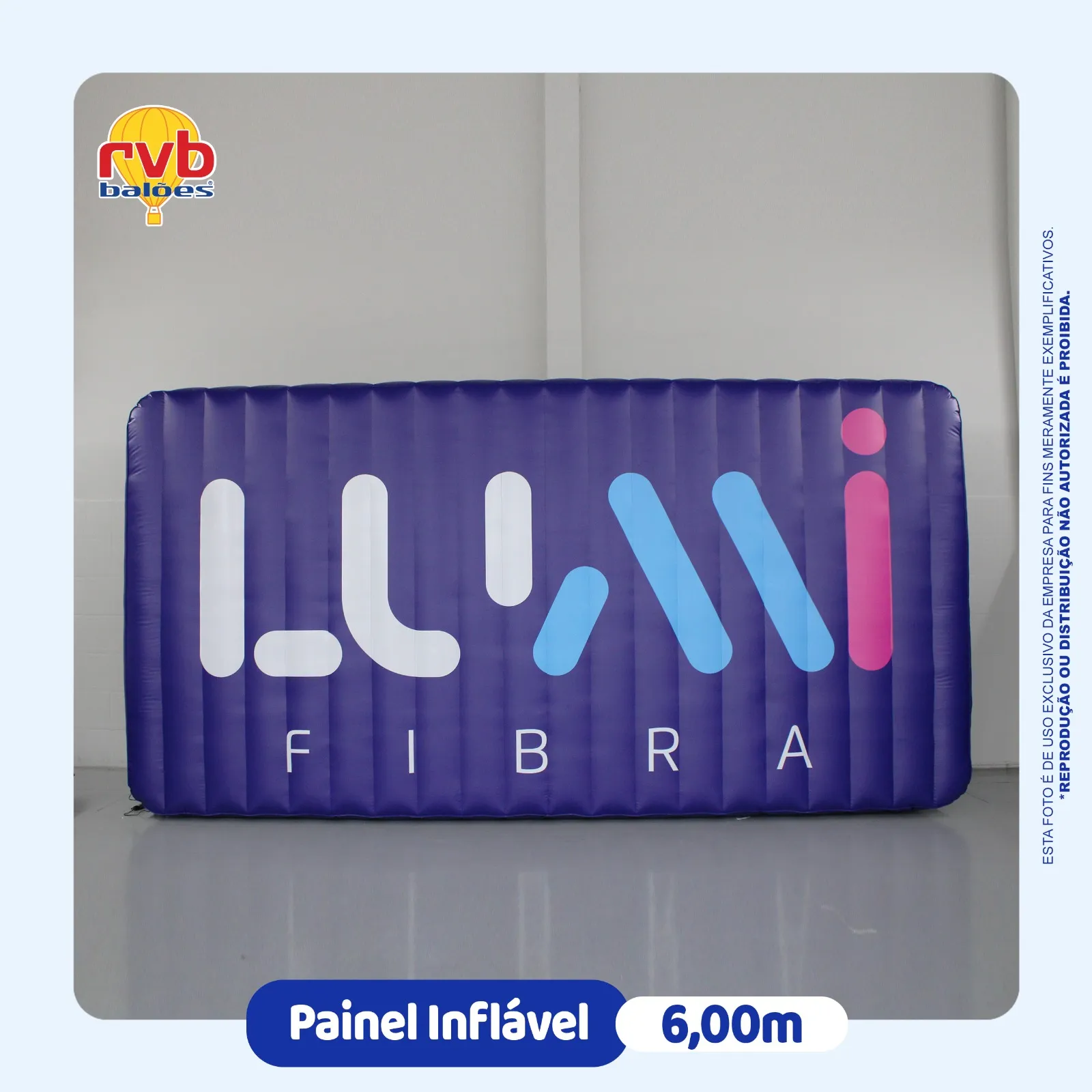 Painel Inflavel Telecomunicações Ilumi Fibra