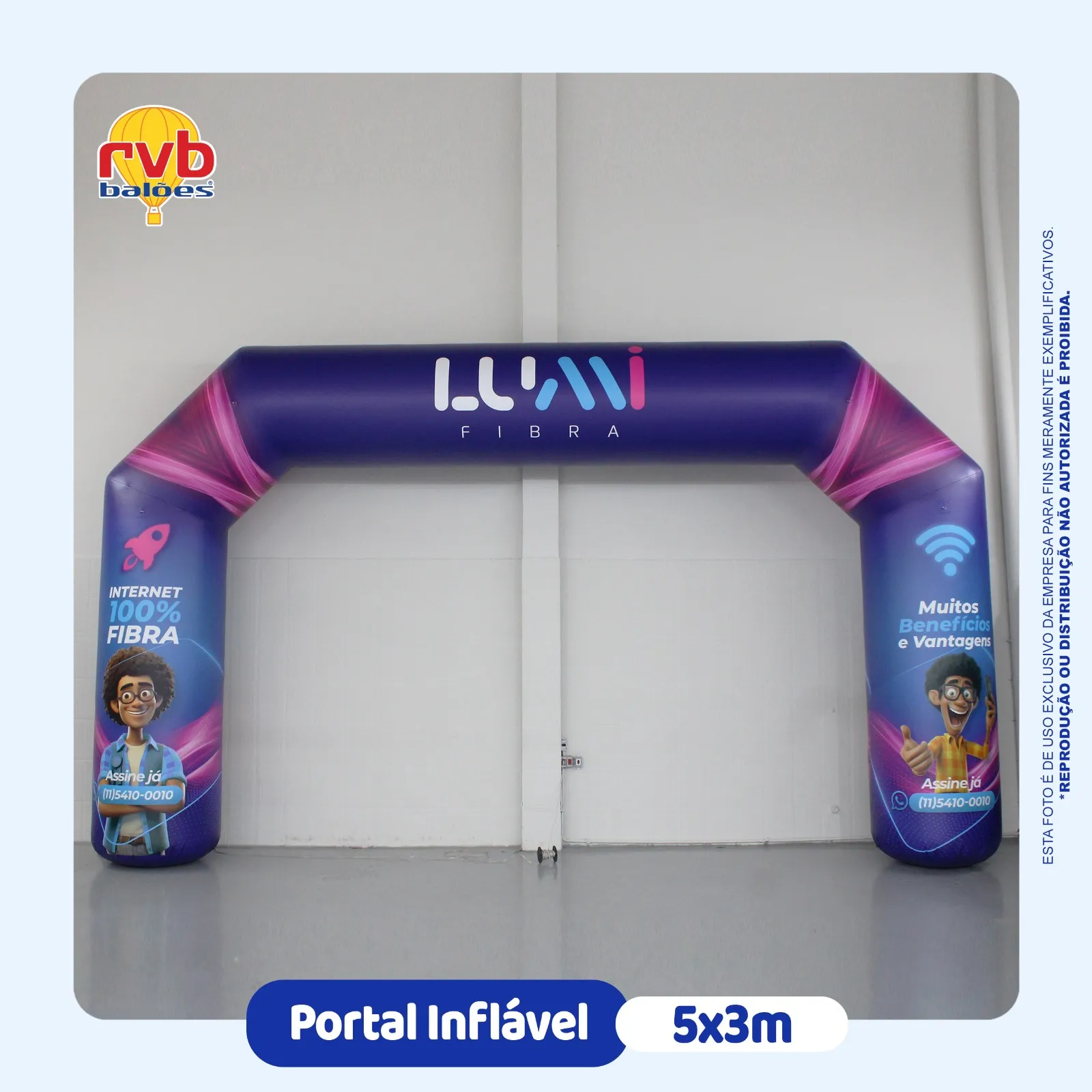 Portal Inflavel Telecomunicações Lumi Fibra