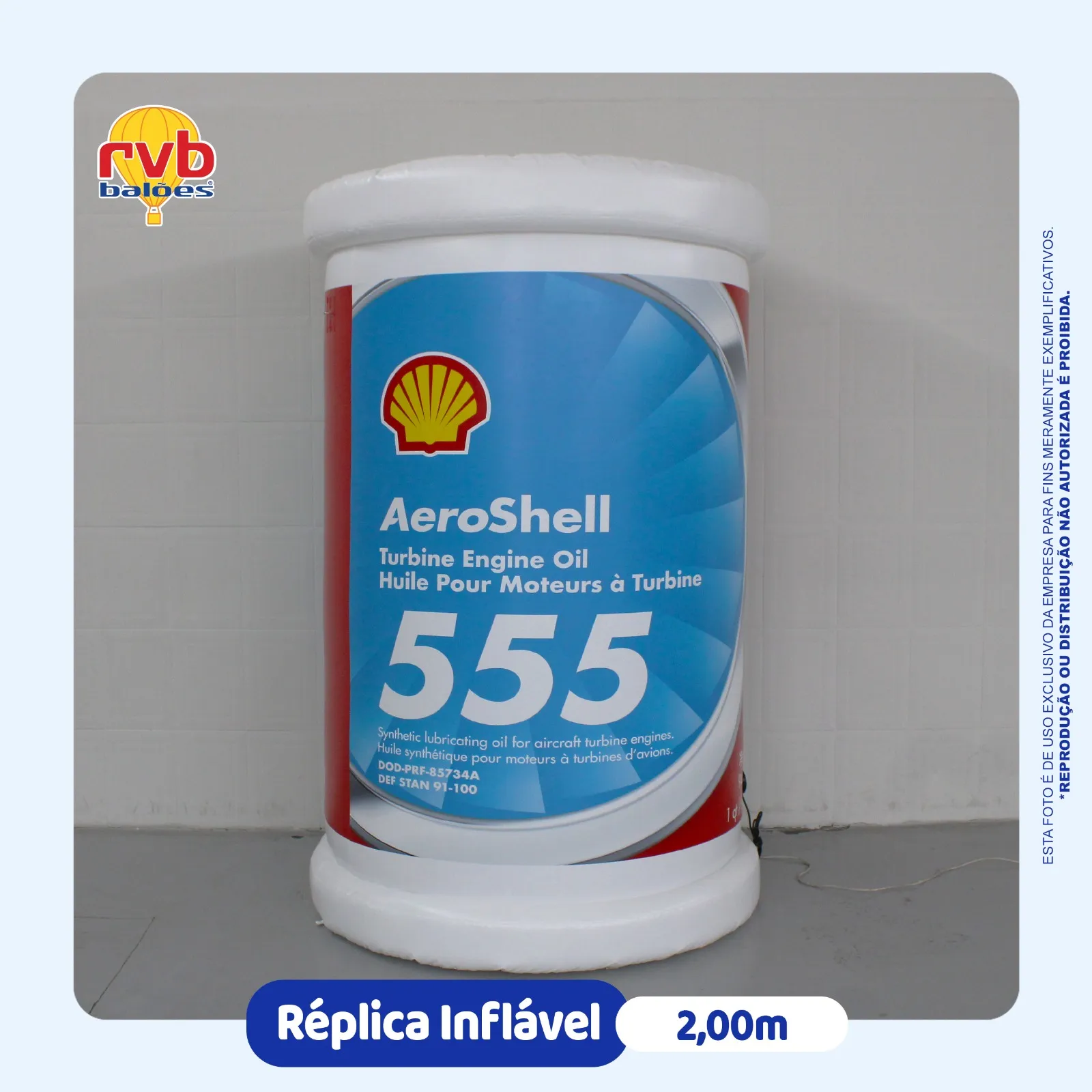 Replica Inflavel Lubrificantes Shell