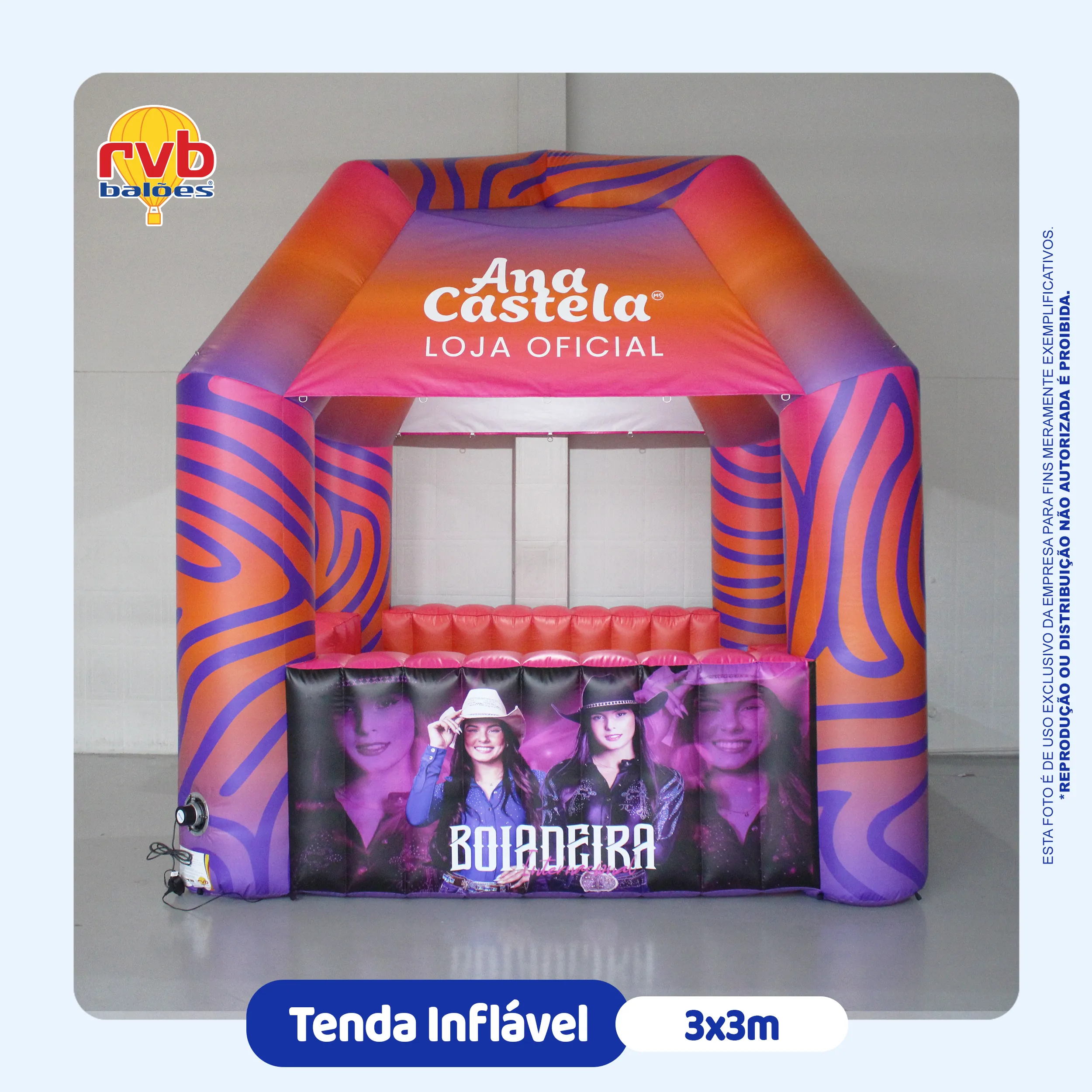 Tenda Inflavel Cantor Evento Ana Castela