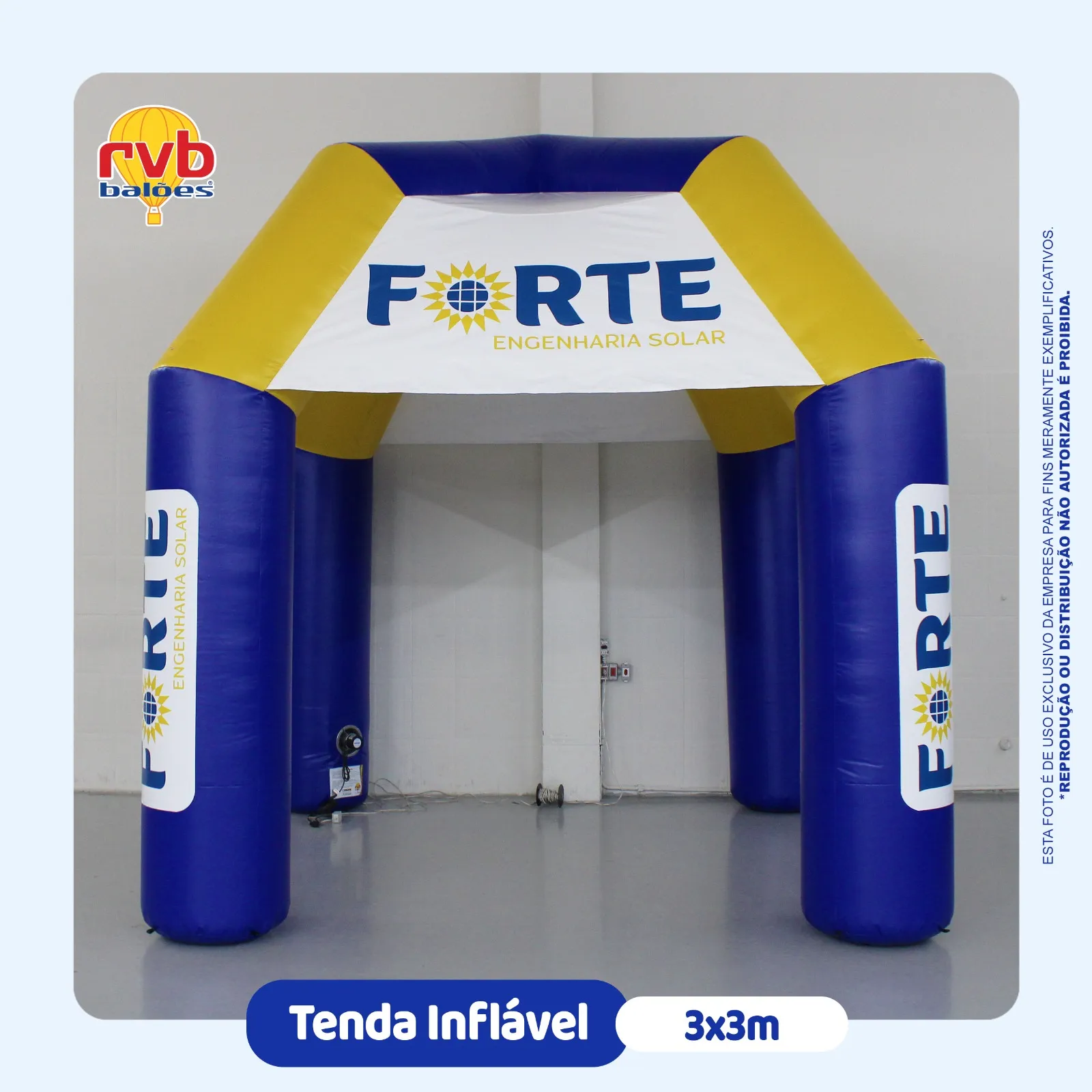 Tenda Inflavel Energia Solar Forte