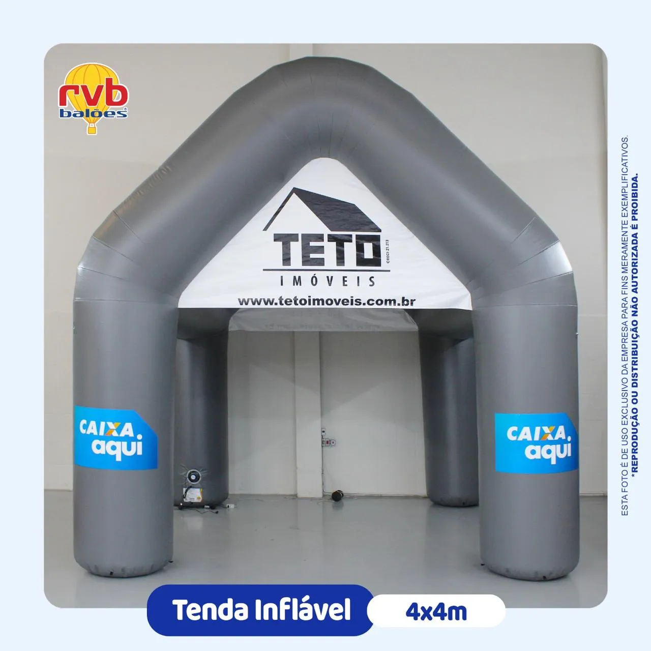 Tenda Inflavel Imobiliaria Teto