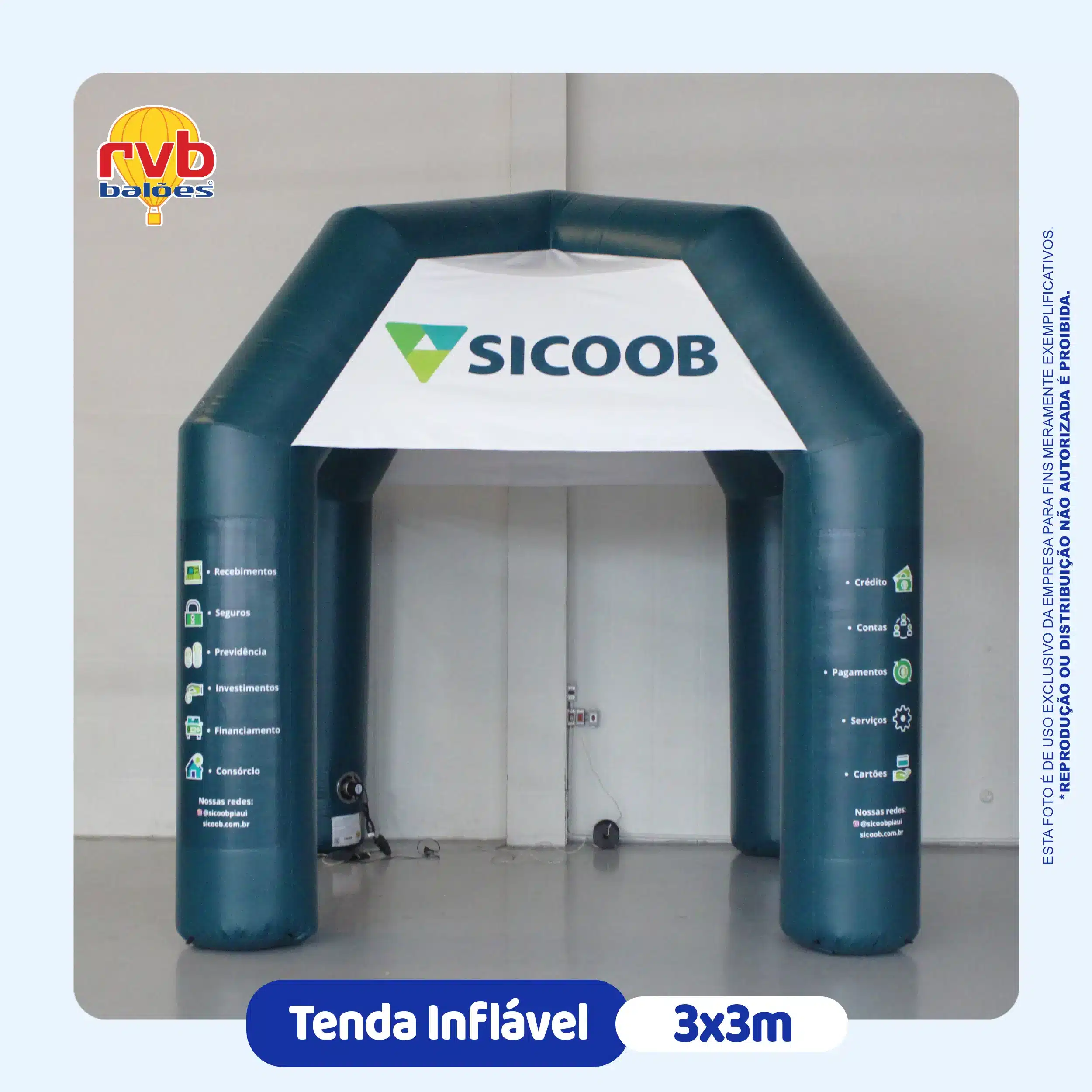 TENDA 3x3m SICOOB 5587