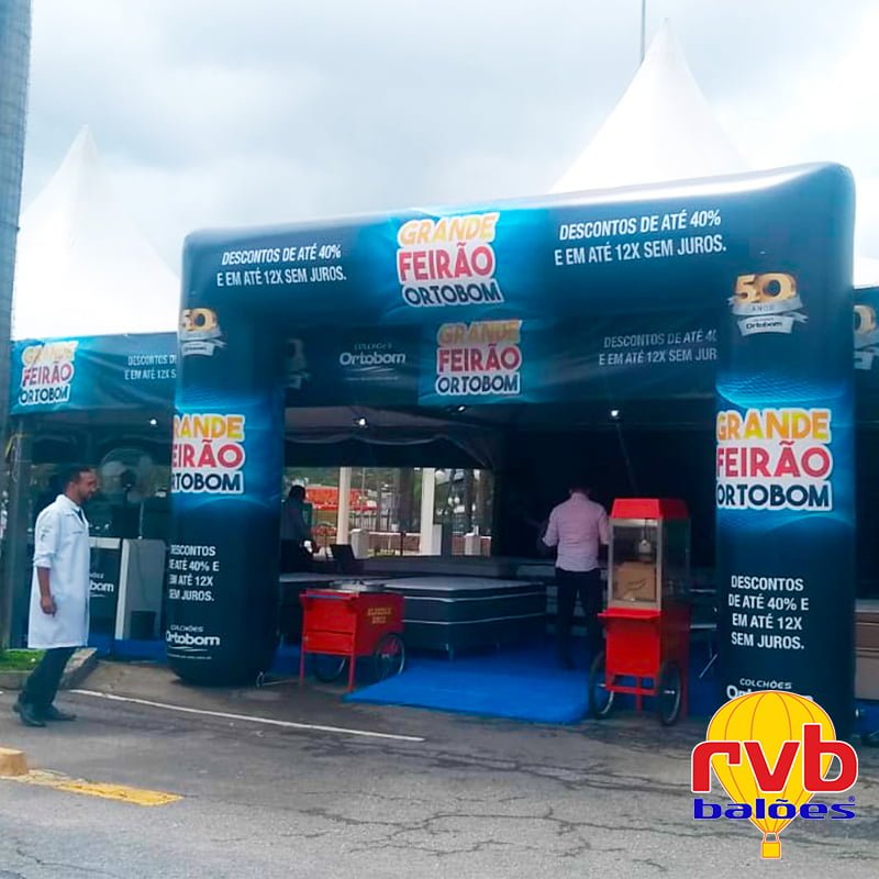 inflavel promocional para eventos ao ar livre Ortobom