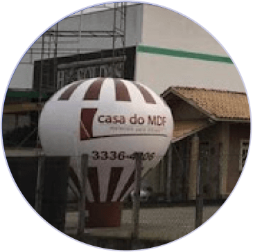 Balão inflável do cliente Casa do MDF