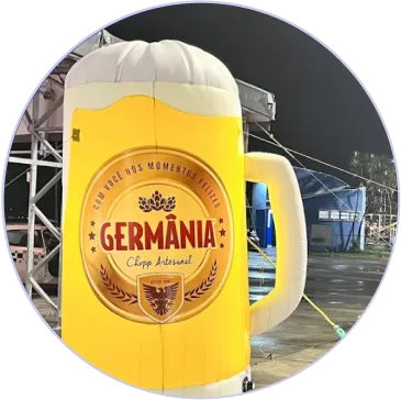 Réplica de Caneca de Shopp Inflável Cerveja Germânia