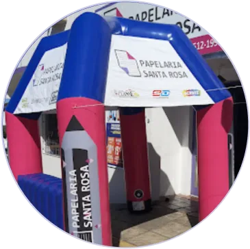Tenda Inflável Papelaria Santa Rosa