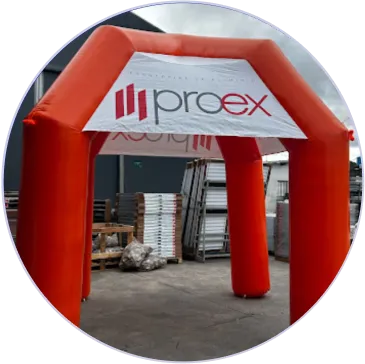 Tenda Inflável Proex Proex Esquadrias de Alumínio de Alumínio