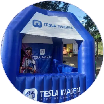 Tenda Inflável Tesla Imagem Medicina Diagnóstica