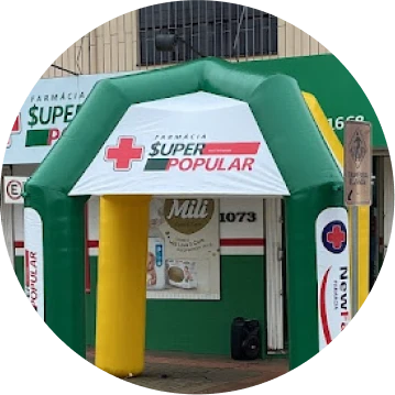 Tenda Inflável Farmácia Super Popular