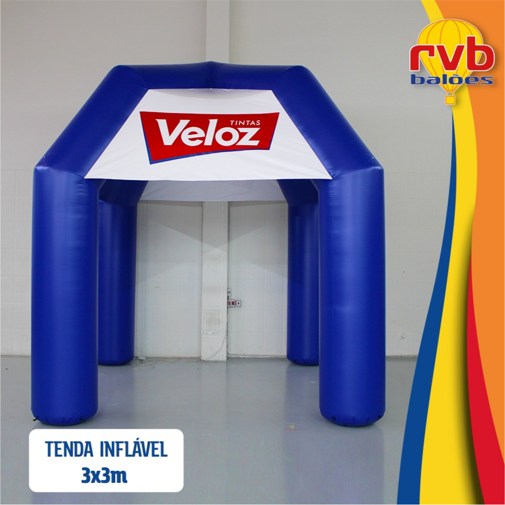 Tenda Inflável - Veloz Tintas 3x3m