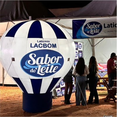 Balão Inflável Personalizado Sabor do Leite Laticinio Lacbom